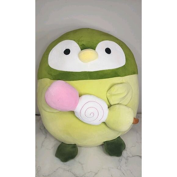 Takashoji Green Penguin With Ice Cream Large 16 Inch Plush - Picture 3 of 8